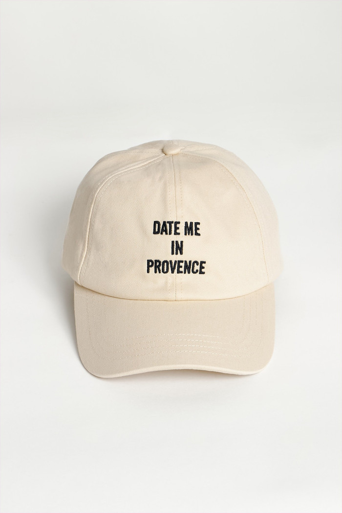Casquette beige LEO DATE ME IN PROVENCE