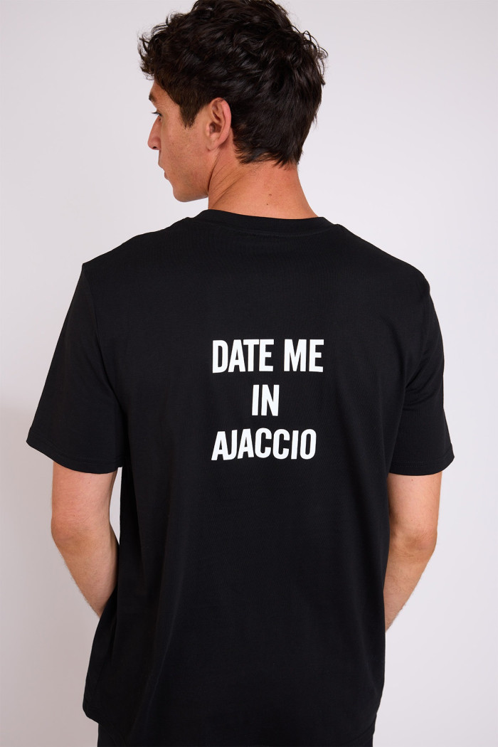 T-shirt noir MORGAN DATE ME IN AJACCIO