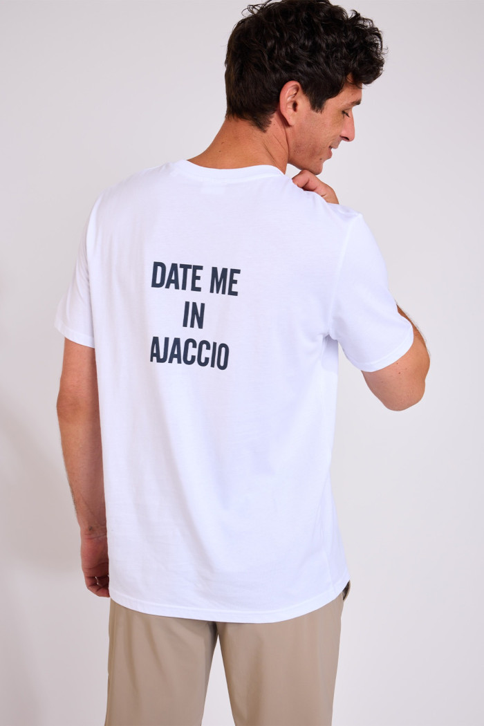 T-shirt blanc MORGAN DATE ME IN AJACCIO