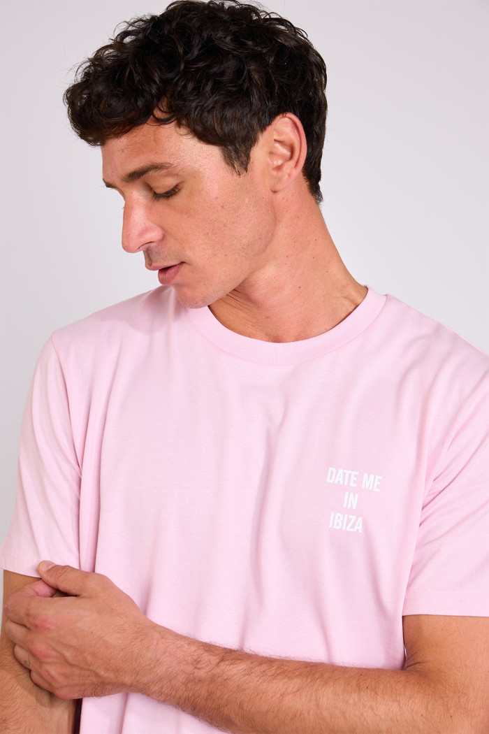 T-shirt rose MORGAN DATE ME IN IBIZA