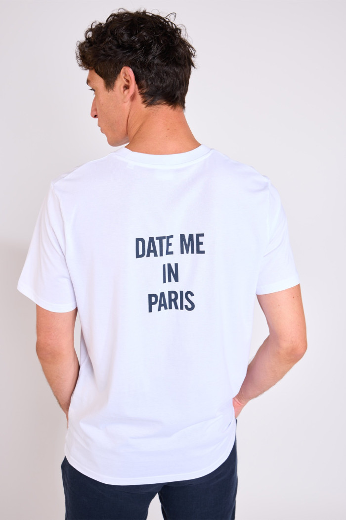 T-shirt blanc MORGAN DATE ME IN PARIS