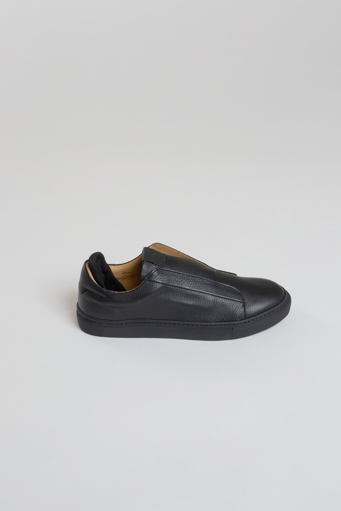 Baskets noires en cuir BENJAMIN FERIOLO