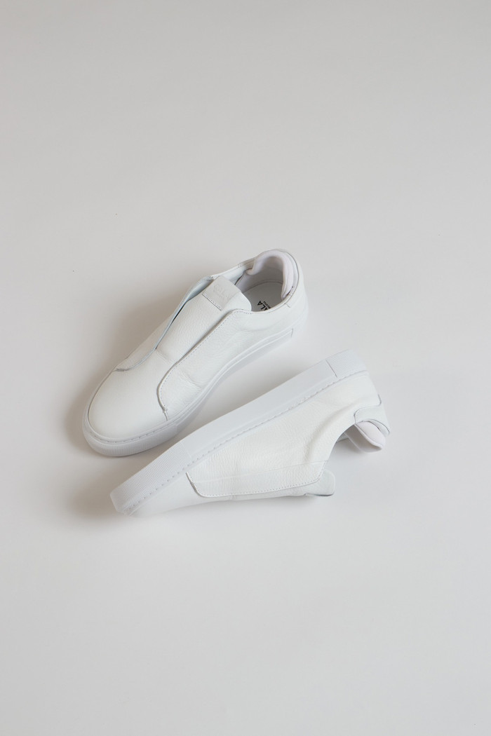 Baskets blanches en cuir BENJAMIN FERIOLO