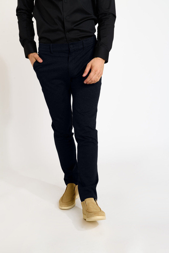 Pantalon bleu marine SERGE MATERA