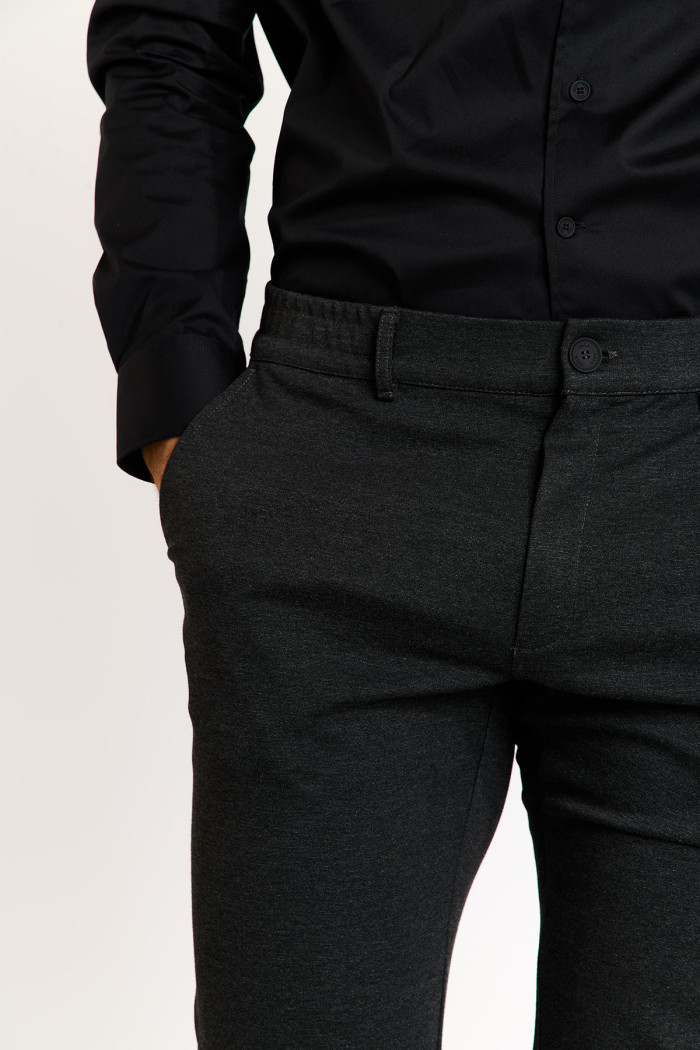 Pantalon gris anthracite SERGE MATERA