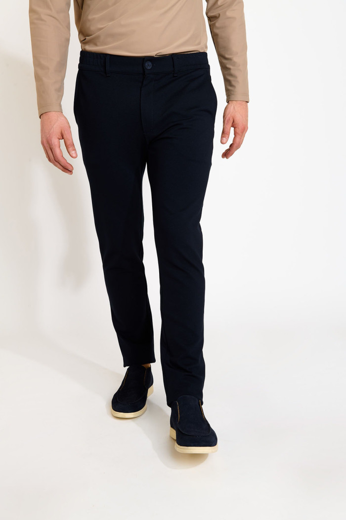 Pantalon bleu marine SERGE MERIBEL