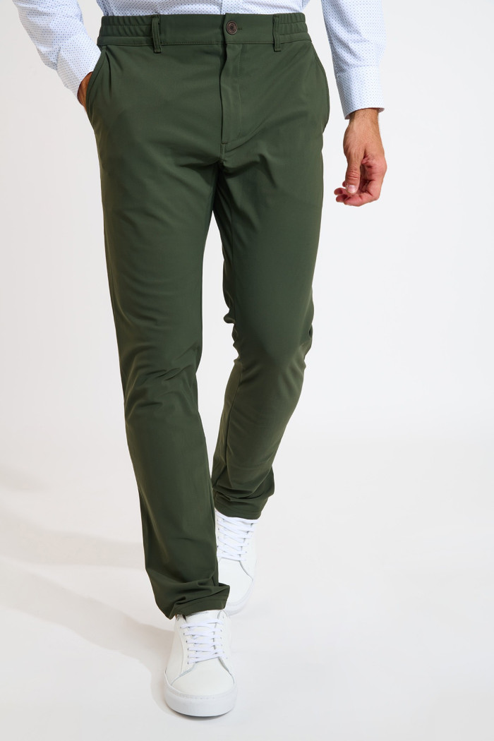 Pantalon vert kaki SERGE MERIBEL