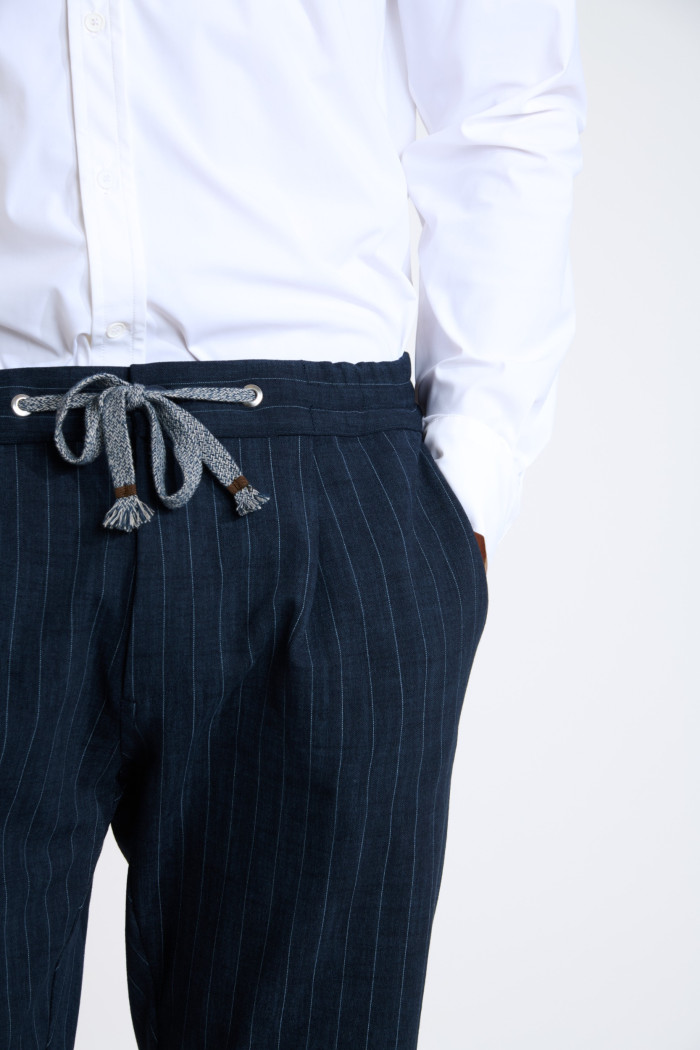 Pantalon bleu marine THOMAS SORENTO