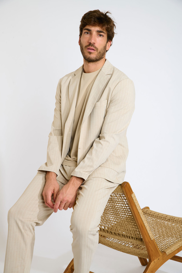 Pantalon beige SERGE CERVO