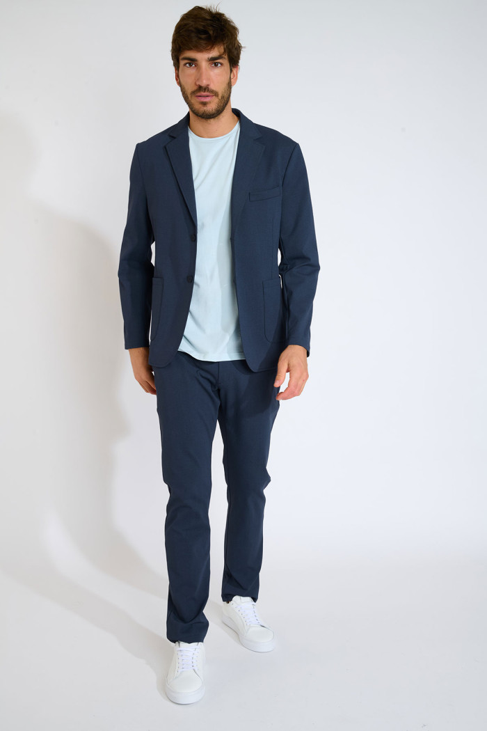 Pantalon bleu marine SERGE OSTIA