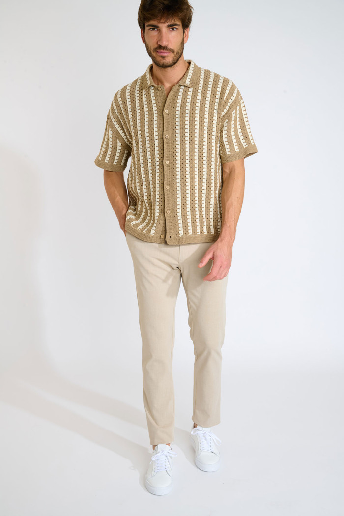 Pantalon beige SERGE TRANI