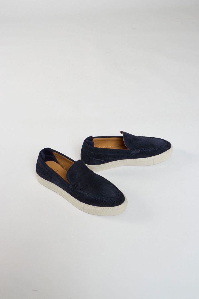 Espadrilles marine cuir FANO MARINELLA