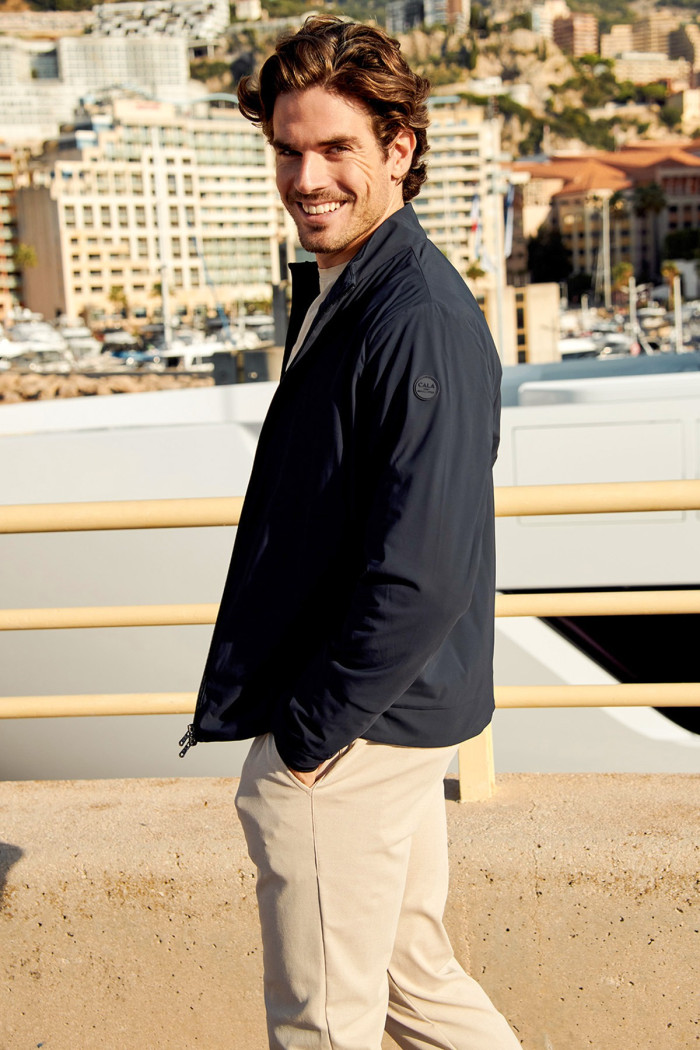 Blouson packable bleu marine GEORGES CATANIA