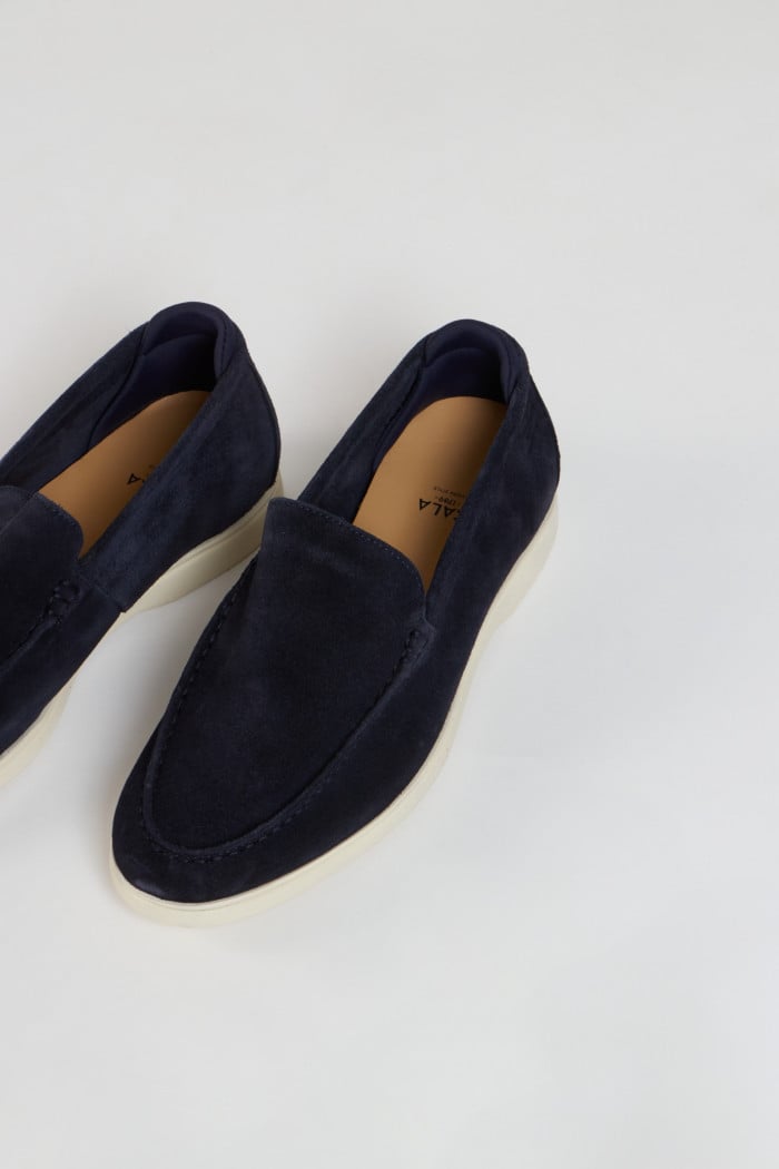 Mocassin en cuir bleu marine PESARO HARBOR