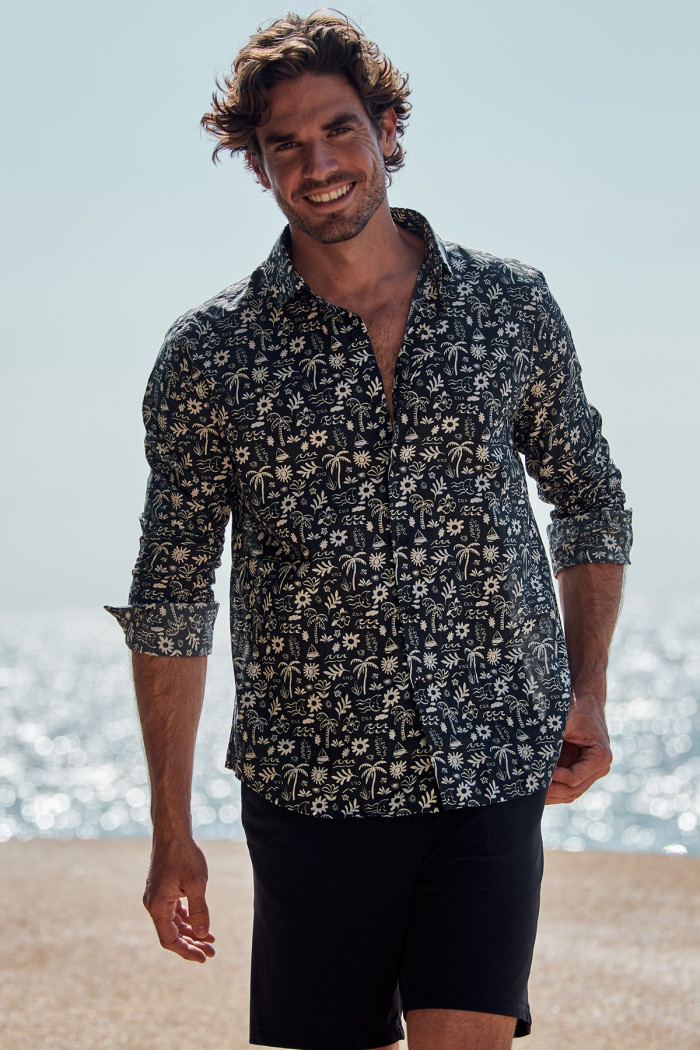 Chemise bleu marine QUENTIN GERACE