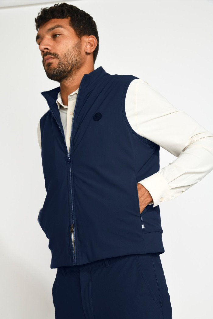 Blouson sans manche packable bleu marine SANDRO CATANIA
