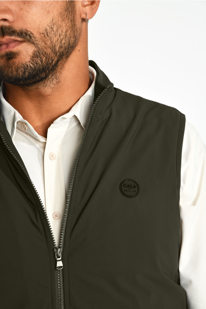 Blouson sans manche packable kaki SANDRO CATANIA