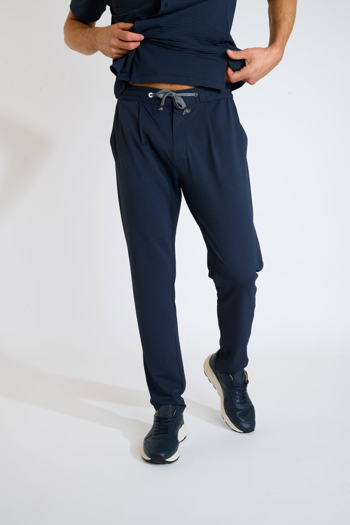 Pantalon bleu marine THOMAS TRIESTE