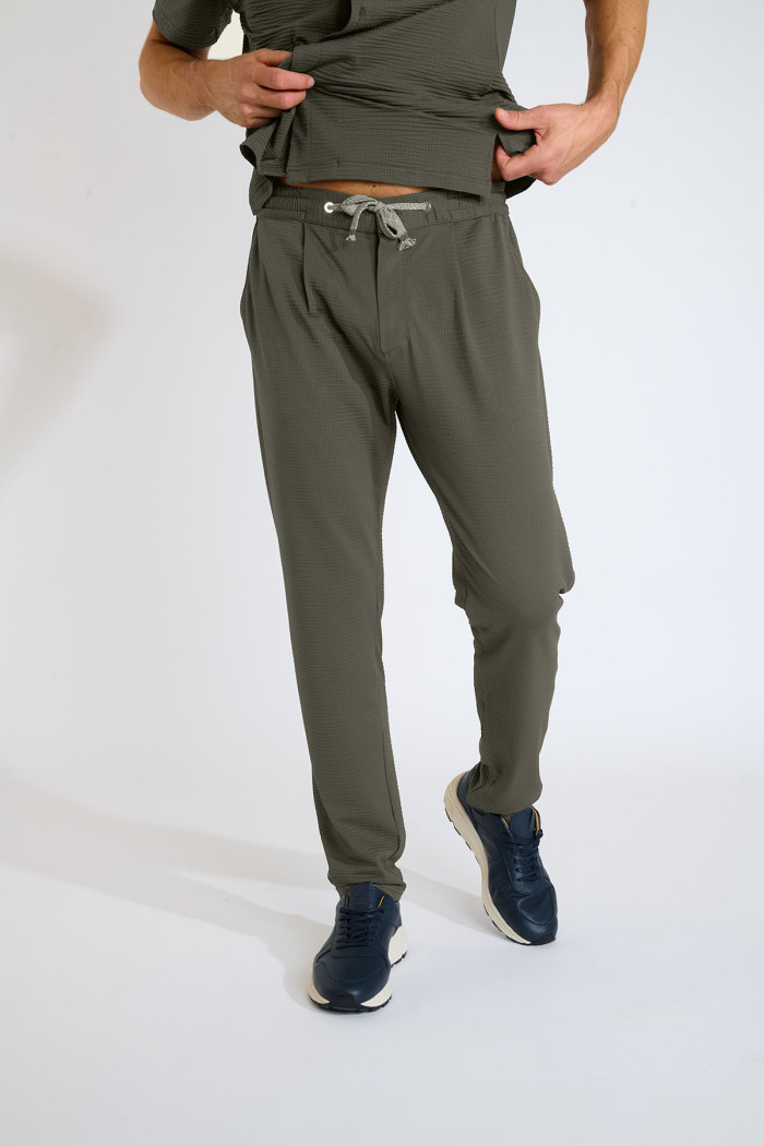 Pantalon vert kaki THOMAS TRIESTE