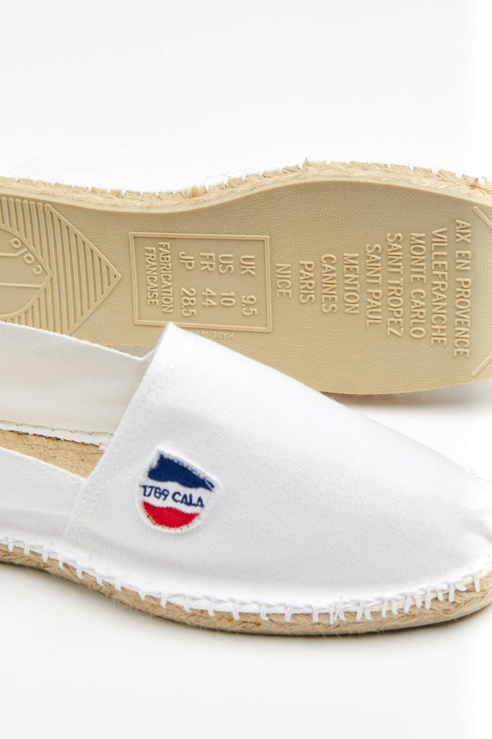 Espadrilles en toile Blanche CLASSIQUE UNI