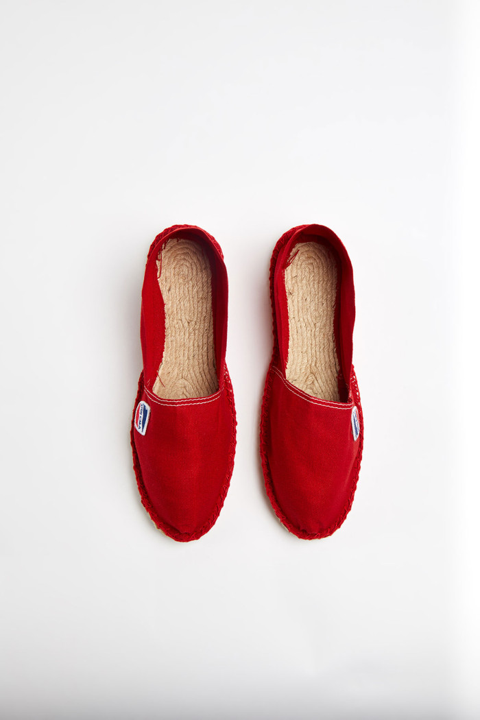 Espadrilles en toile Rouge CLASSIQUE UNI