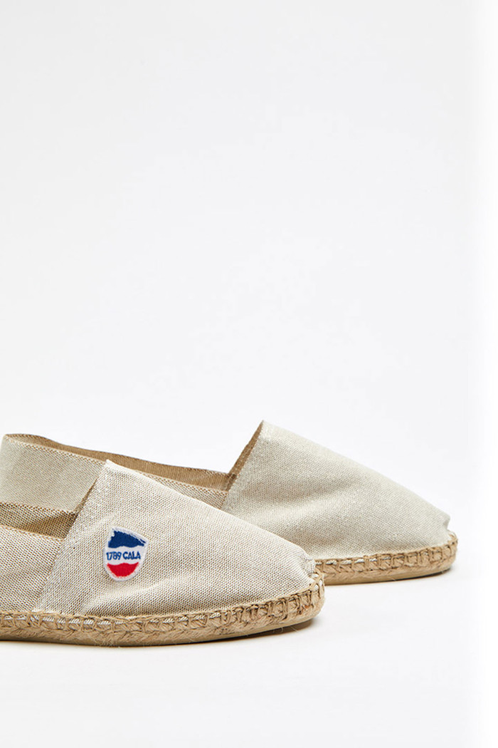 Espadrilles en toile couleur Lin CLASSIQUE UNI