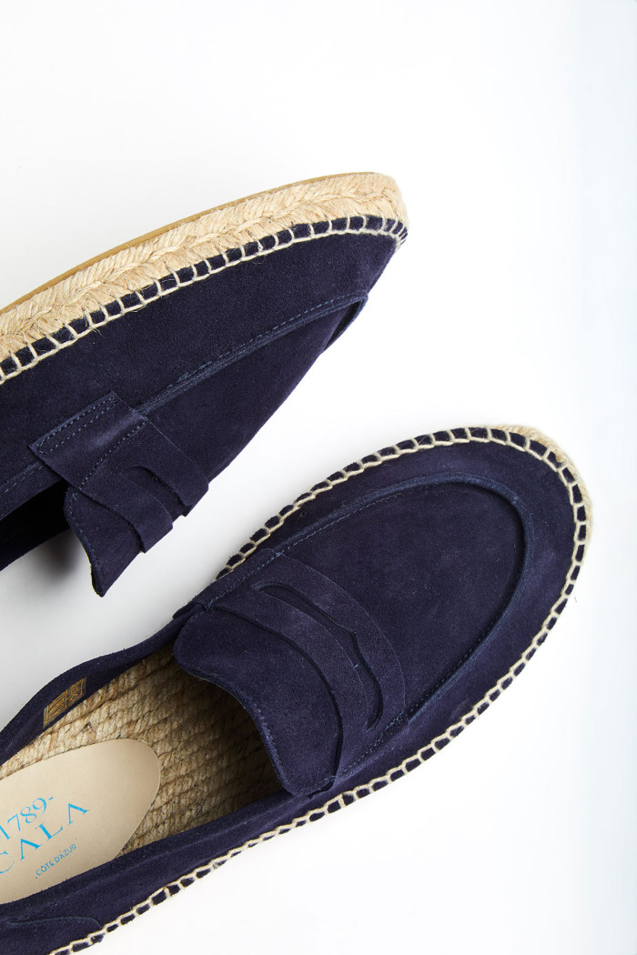 Espadrilles Mocassin Cuir Marina Marine MARINA LEATHER