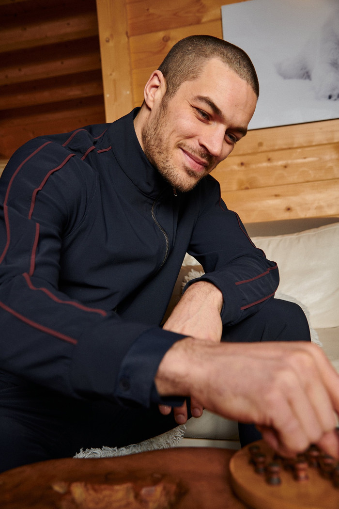 Veste zippée bleu marine MATHEW EVOLUTION