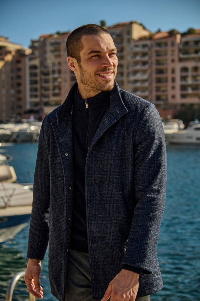 Manteau bleu marine UMBERTO GROSSETO