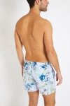 Short de bain bleu ciel imprimé tropical MANU MOLOA - 4