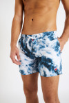Short de bain tie and dye bleu et blanc MANU PHARE - 1