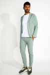 Pantalon stretch vert mousse SERGE LESCADA