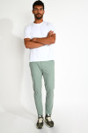 Pantalon stretch vert mousse SERGE LESCADA
