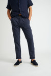 Pantalon à rayures en coton marine - CHINO UNI