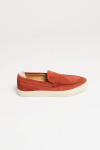 Espadrilles en cuir cuivre LEON MARINELLA