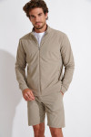 Veste zipée beige Luc Lescada - 2