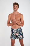 Short de bain marine imprimé tropical MANU SANTALINA - 2