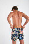Short de bain marine imprimé tropical MANU SANTALINA - 4