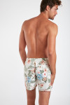 Short de bain écru imprimé tropical MANU SANTALINA - 5