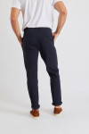 Pantalon stretch bleu marine - SERGE LESCADA