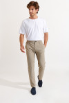 Pantalon stretch beige - SERGE LESCADA - 4