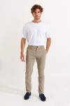 Pantalon stretch beige - SERGE LESCADA - 1