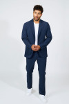 Pantalon bleu homme chino SERGE LESCADA - 6