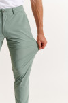 Pantalon stretch vert mousse SERGE LESCADA
