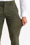 Pantalon stretch kaki - SERGE LESCADA - 4