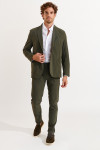 Pantalon stretch kaki - SERGE LESCADA - 6