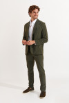 Pantalon stretch kaki - SERGE LESCADA - 7