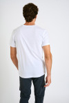 T-shirt blanc en coton Apéro YANNAPE DICTIO - 2