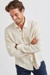 Chemise Beige en lin Chemiseml Lindye - 1