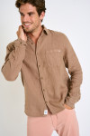 Chemise en lin taupe CHEMISEML LINDYE